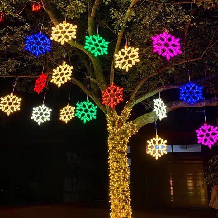 Duckkoko Big Christmas Snowflakes Lights Waterproof Battery Operated Snowflakes Christmas Decorations - Image 4